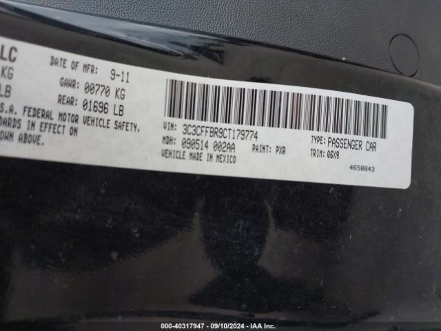 2012 FIAT 500 3C3CFFBR9CT179774 Photo 8