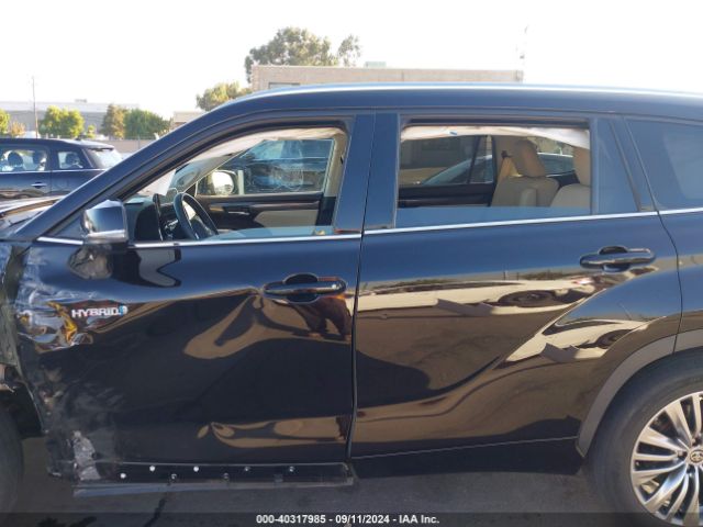 5TDFARAH8MS012187 Toyota Highlander Hybrid Platinum