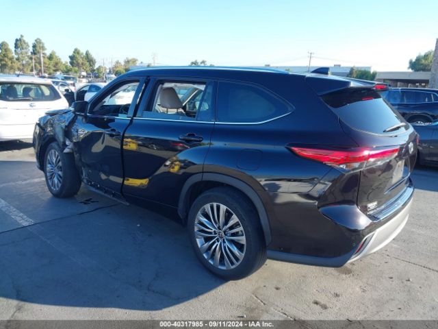 5TDFARAH8MS012187 Toyota Highlander Hybrid Platinum