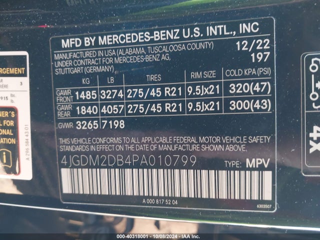 4JGDM2DB4PA010799 Mercedes-Benz ed