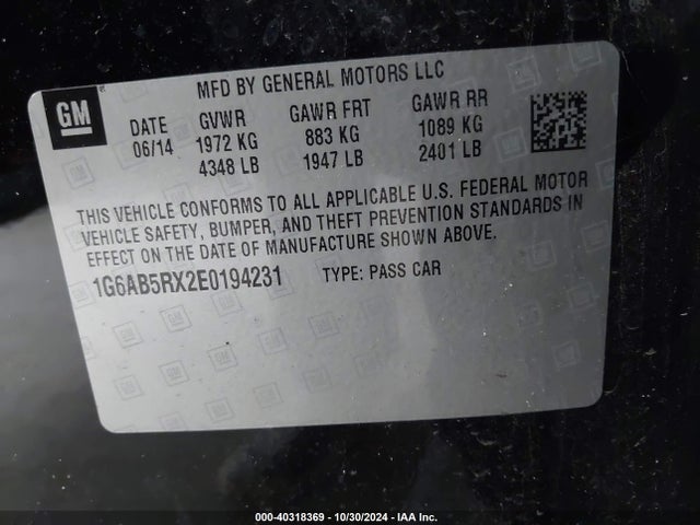2014 CADILLAC ATS 1G6AB5RX2E0194231 Photo 8