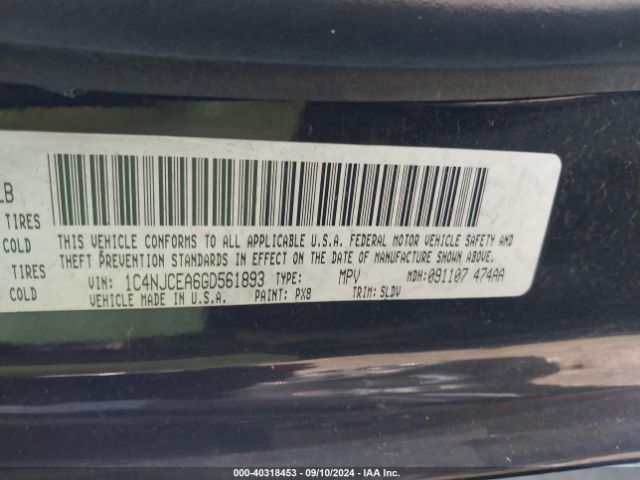 1C4NJCEA6GD561893 Jeep Compass High Altitude Edition