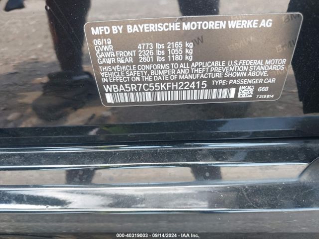 WBA5R7C55KFH22415 BMW 330i Xdrive