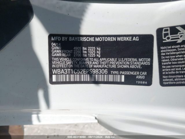 WBA3T1C52EPS98306 BMW 428i Xdrive