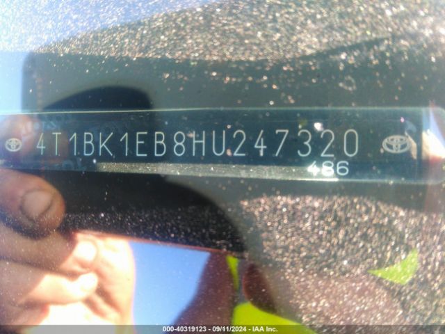 4T1BK1EB8HU247320 Toyota AVALON XLE