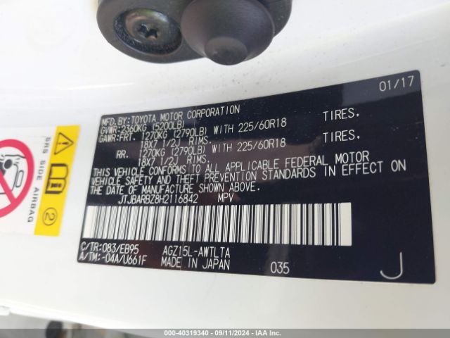 JTJBARBZ8H2116842 Lexus Nx 200t F Sport
