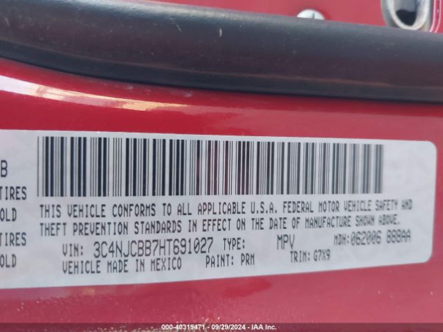 3C4NJCBB7HT691027 Jeep New Compass Latitude Fwd