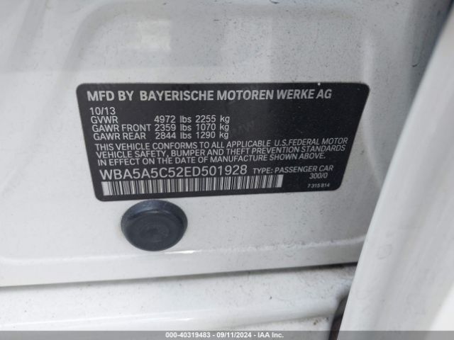 WBA5A5C52ED501928 BMW 528I
