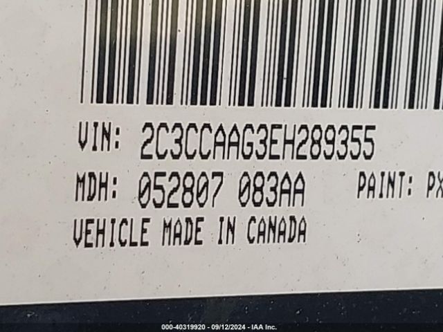 2C3CCAAG3EH289355 Chrysler 300