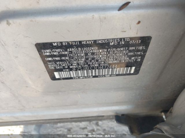 JF2SJAEC3EH472444 Subaru Forester 2.5i Premium