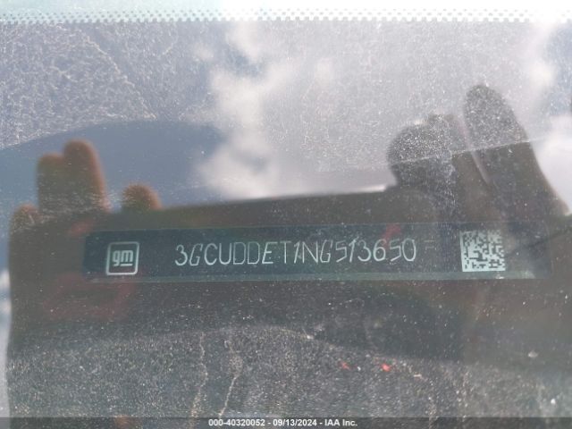 3GCUDDET1NG513650 Chevrolet Silverado 1500 4wd  Standard Bed Lt