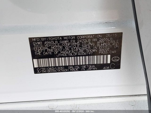 JTHCE1BL0FA006197 Lexus GS 350