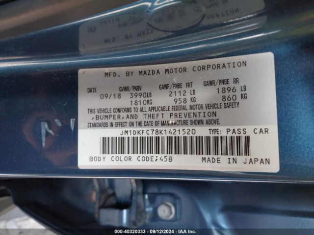 JM1DKFC78K1421520 Mazda Cx-3 Touring