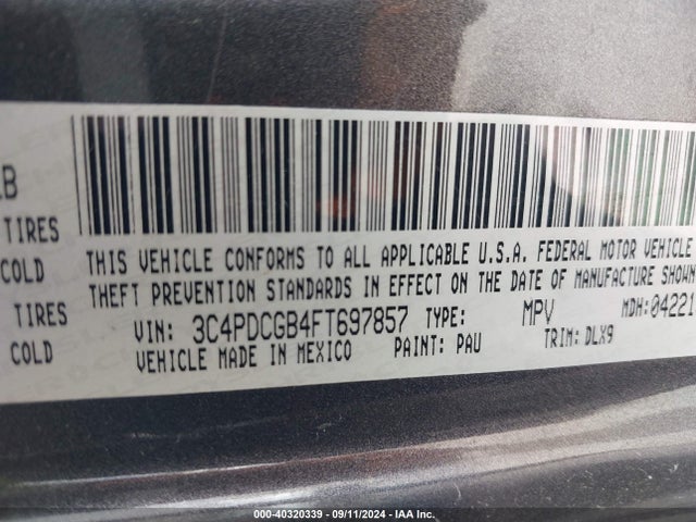 3C4PDCGB4FT697857 Dodge Journey Crossroad