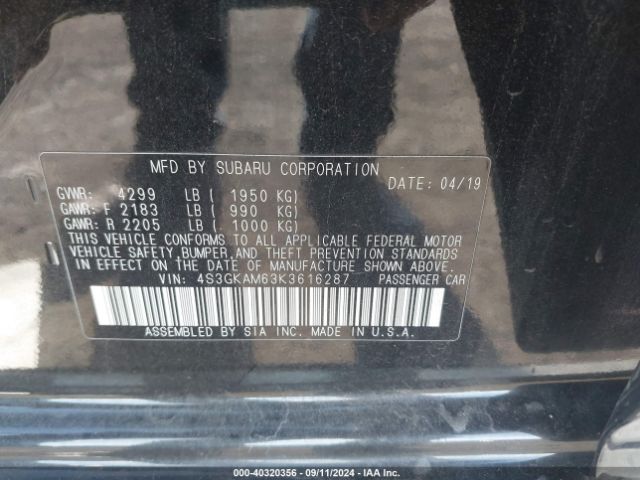 4S3GKAM63K3616287 Subaru Impreza 2.0i Sport
