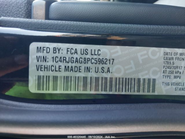 1C4RJGAG8PC596217 Jeep Grand Cherokee Laredo 4x2