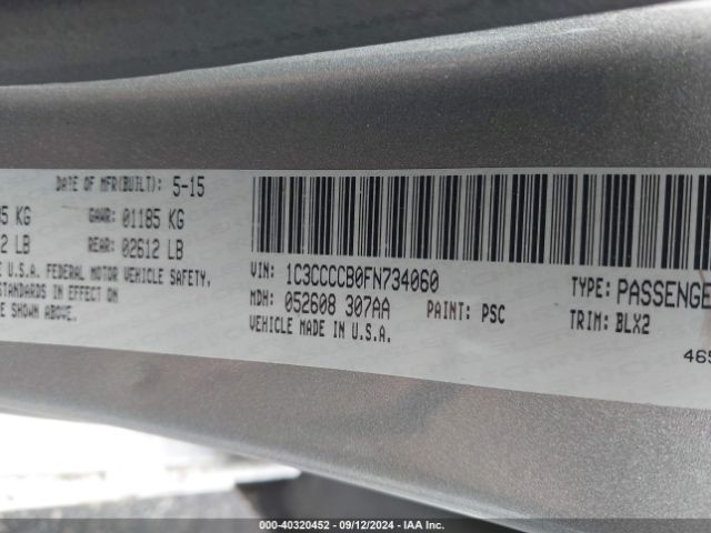 1C3CCCCB0FN734060 Chrysler 200 C
