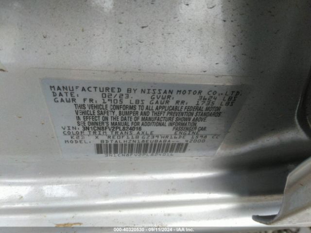 3N1CN8FV2PL824016 Nissan Versa 1.6 Sr Xtronic Cvt