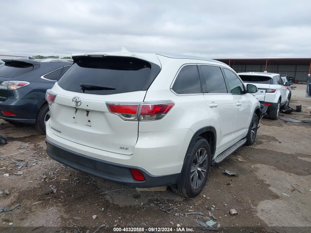 Toyota Highlander Xle V6 2016 5TDKKRFH3GS167108 Image 4