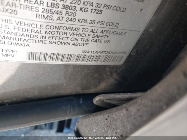 WA1LAAF72KD037688 Audi Q7 55 Premium
