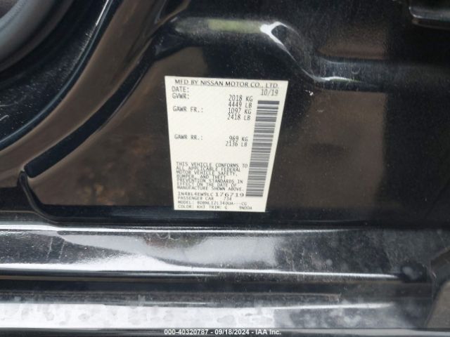1N4BL4EW9LC176719 Nissan Altima Sl Intelligent Awd