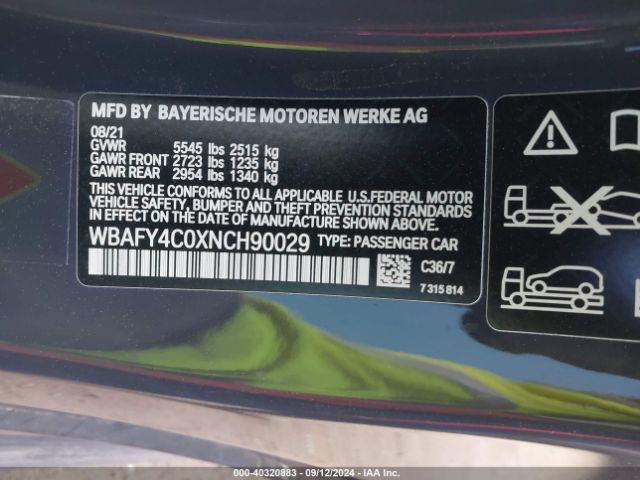 WBAFY4C0XNCH90029 BMW M850i Xdrive
