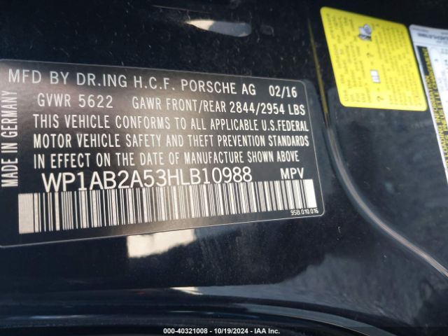 WP1AB2A53HLB10988 Porsche MACAN S