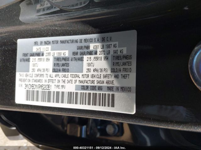 3MVDMBCMXRM628351 Mazda Cx-30 2.5 S Preferred Package