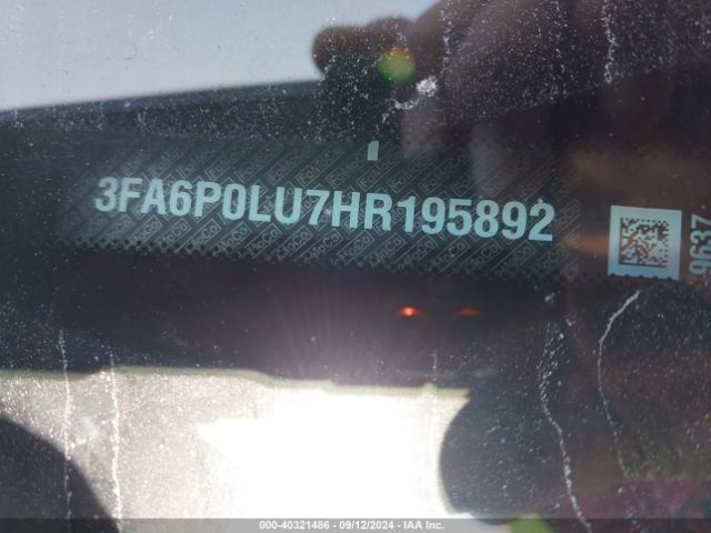 3FA6P0LU7HR195892 Ford Fusion Hybrid Se