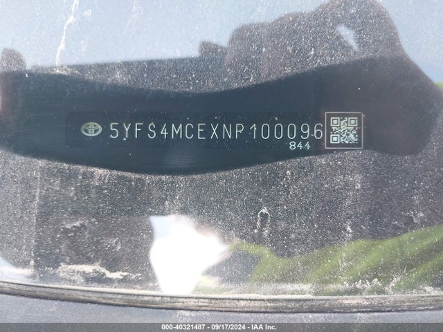 Toyota Corolla Se Nightshade Edition 2022 5YFS4MCEXNP100096 Image 9