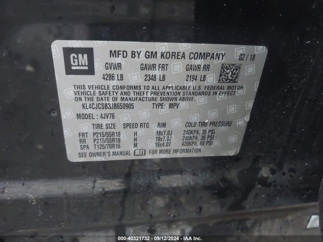 Buick Encore Essence 2018 KL4CJCSB3JB650905 Image 9