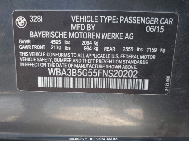 WBA3B5G55FNS20202 BMW 328i Xdrive