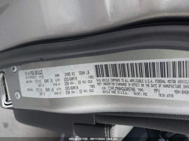 1C4PJMAB4GW305706 Jeep Cherokee Altitude