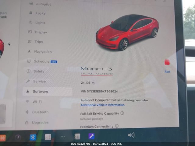 5YJ3E1EB6KF368024 Tesla Model 3 Long Range/performance