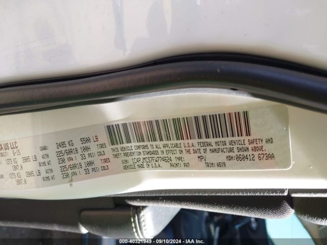 1C4PJMCS7FW774624 Jeep Cherokee Latitude Altitude