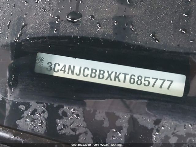 3C4NJCBBXKT685777 Jeep Compass Sun And Wheel Fwd