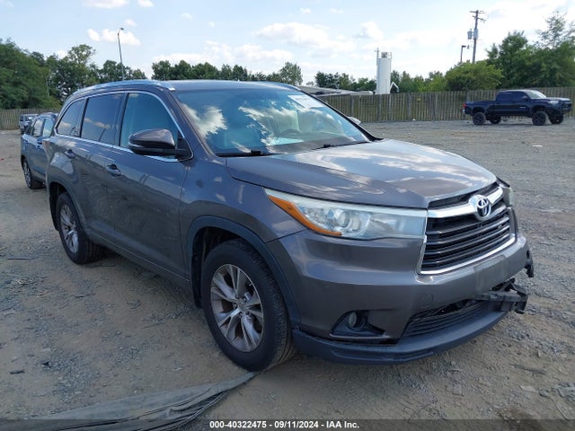 Toyota Highlander Xle V6 2015 5TDJKRFH6FS159613 main image