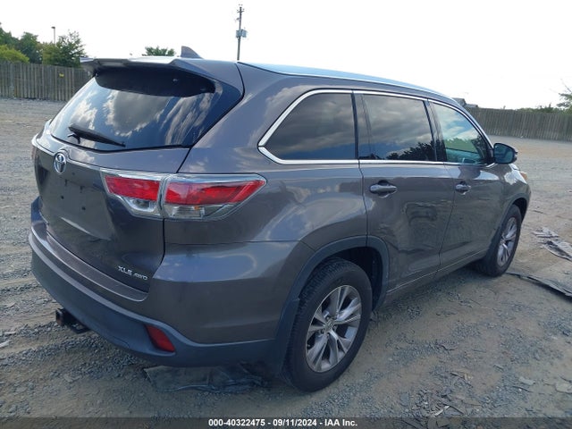 Toyota Highlander Xle V6 2015 5TDJKRFH6FS159613 Image 4