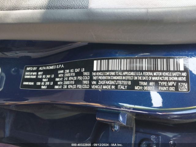 ZASFAKBN7J7B75518 Alfa Romeo Stelvio Ti Awd