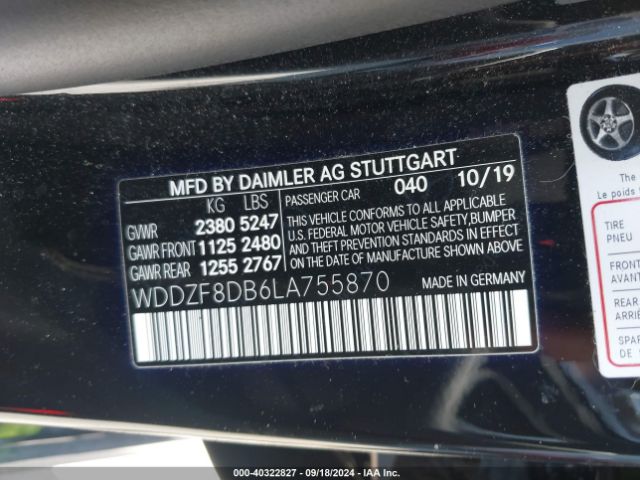 WDDZF8DB6LA755870 Mercedes-Benz E 350