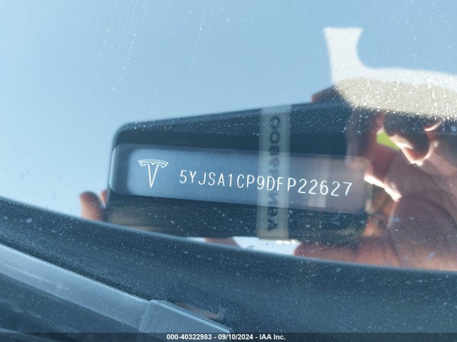 2013 TESLA MODEL S 5YJSA1CP9DFP22627 Photo 8