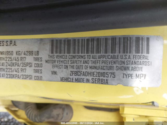 ZFBCFADH1EZ010575 Fiat 500L TREKKING