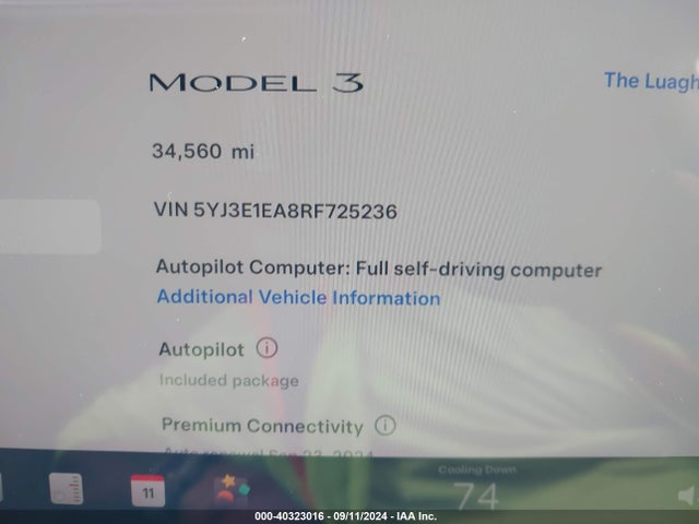2024 TESLA MODEL 3 5YJ3E1EA8RF725236 Photo 8