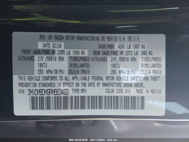 3MVDMBDM9RM663493 Mazda Cx-30 2.5 S Premium Package