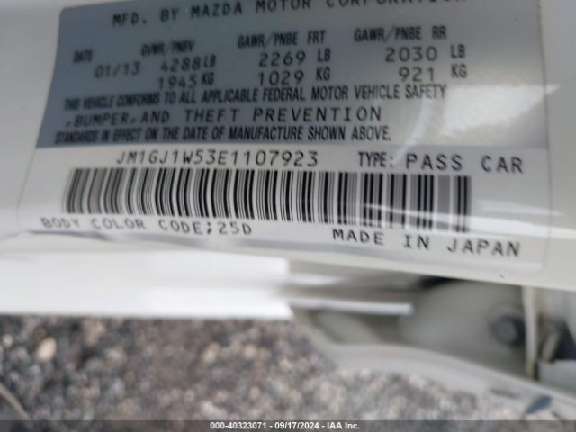 JM1GJ1W53E1107923 Mazda Mazda6 I Grand Touring