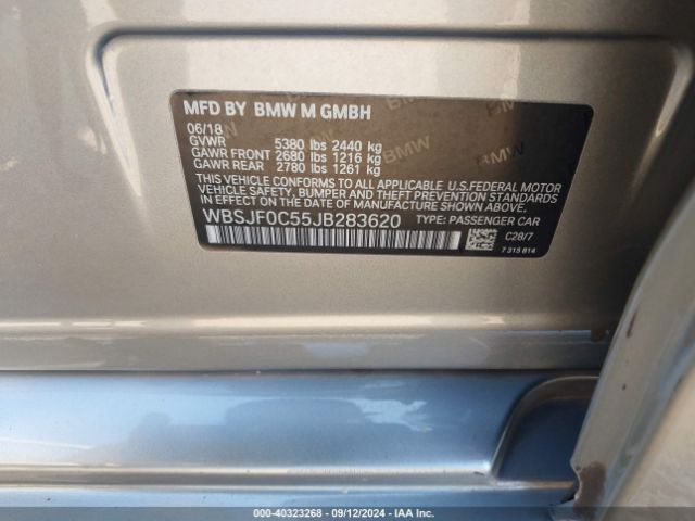 WBSJF0C55JB283620 BMW M5