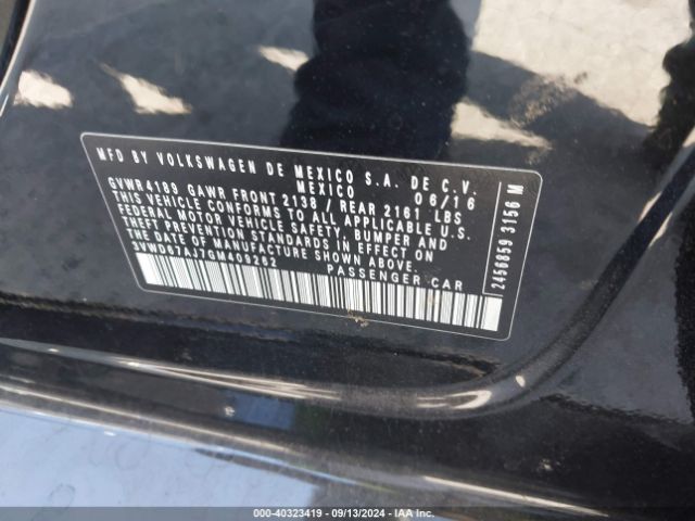 3VWD67AJ7GM409262 Volkswagen Jetta 1.4t Se