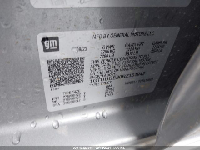 1GTUUGE80RZ154942 GMC Sierra 1500 4wd  Short Box Denali