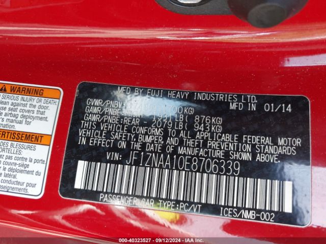 JF1ZNAA10E8706339 Scion Fr-s Monogram