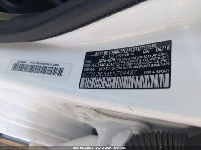 2019 MERCEDES-BENZ AMG CLA 45 WDDSJ5CB6KN704487 Photo 8